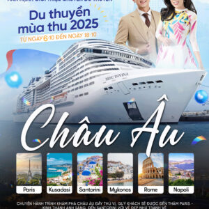 DU LỊCH DU THUYỀN CHÂU ÂU MÙA THU 2025