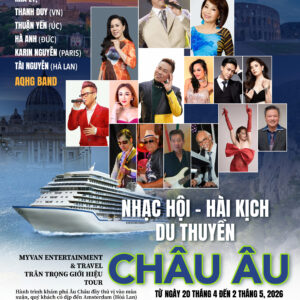 Tour Du Thuyền Âu Châu Mùa Xuân 2026